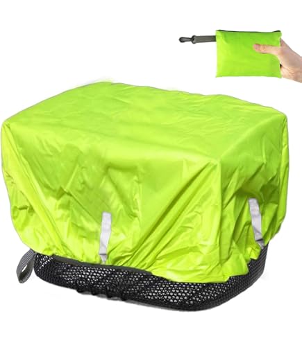LIQWEI 2x Fahrradkorb Regenschutz - Wasserdichte Abdeckung Mit Gummiband