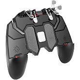 Coverzone 4 Tetikli Mobil Oyun Kolu &ndash; 90&deg; D&ouml;nebilen G&ouml;vde, Ergonomik Kavrama, Dayanıklı Fiber Malzeme, Android Uyumlu PUBG & 