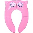 Tranquil Beauty Travel Potty - Toddler Toilet Seat - Foldable & Portable Potty Training Seat for Kids, Hygienic, Non-Slip Silicone Pads - Durable Safe Design Toilet Seat - Perfect for Traveling Parent