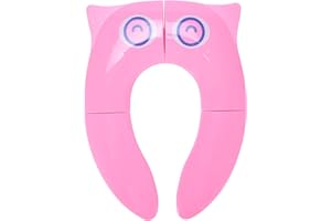 TRANQUILBEAUTY Tranquil Beauty Travel Potty - Toddler Toilet Seat - Foldable & Portable Potty Training Seat for Kids, Hygienic, Non-Slip Silicone Pads - Durable Safe Design Toilet Seat - Perfect for Traveling Parent