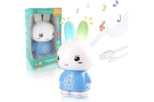 Alilo Honey Bunny Bluetooth Interaktywna Lampka Nocna, Niebieski, 8 GB