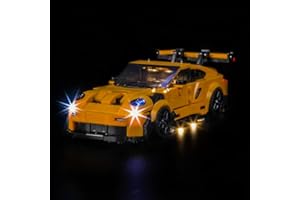 BRICKBLING Kit d'éclairage LED compatible avec Lego Porsche 911 GT3 RS Super Car 77239 Jouet créatif