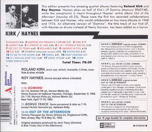 Domino / Out of the Afternoon - Roland Kirk &amp; Roy Haynes - 2LPS on 1CD