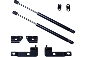 FEXON Pair of Front Bonnet Hood Shock Rod Kit Gas Charged Shock Dampers Spring Struts Bar Compatible with Nissan Navara Frontier D40 Pathfinder Xterra 2004-2018