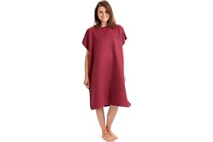 Fit-Flip Poncho Surf per Uomini & Donne Come Poncho Extra Lungo di Microfibra, Accappatoio per Cambiarsi e Poncho ad Asciugamano Tutto in Uno