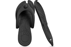 Aomig hopfällbara flip-flops dam lätta resetofflor bärbara hopfällbara tofflor sandaler spa yoga öppna tår tofflor snabbtorka