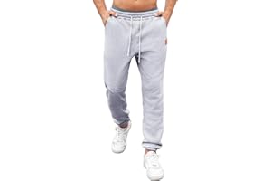 Vorvowry Pantaloni Jogging Uomo Invernali Felpati Termici con Interno Morbido Cordino Regolabile Tasche Laterali Caldi Comodi Sportivi