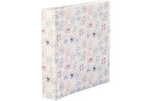 Hama Album mémo « Stamps » à personnaliser (Album souvenirs de famille ou de voyage, idéal cadeau et scrapbooking, 22x22,5 cm, album livre 100 Pages, Max : 200 Photos 10x15 cm) Multicolore