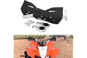 ‎AUZKONG Motorrad Handprotektoren, Aluminium Motocross Handschützer mit 22mm / 28mm Universal-Montagekits für Dirt Bike ATV Quad 1 Paar (Schwarz)