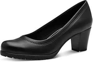 Jana Damen Pumps mit Blockabsatz Vegan