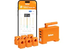 Refoss EM06P 6-kanaler WLAN 3-fas elmätare smart meter för balkongkraftverk, solcellsanläggning, värmepump, EV laddningsstation, med Open API, MQTT, HTTP webbgränssnitt, Home Assistant, DIN skena