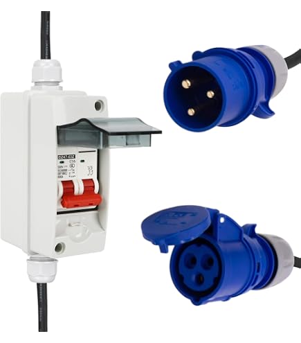 Adattatore A Y CEE Goobay, Spina 230V A 2 O 3 Prese, 16A, Per Campeggio E Distribuzione