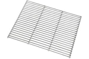 SANTOS Edelstahl-Grillrost - 29x44,2cm - Materialstärke ø8mm - hochwertiges Gasgrill-Grillrost - für Weber Spirit 300er Serie - Ersatz-Grillgitter