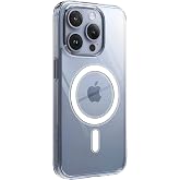 Clear Case Compatible with Magsafe for Minesque iPhone 12 Pro Max Crystal Clear Material Polycarbonate Back Part and Faint