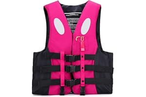 ZGantrix Removable Life Jacket for Paddle Boarding, Adult lifejacket with whistle suitable for water sports, men's and women's adjustable life vest, safety and comfort guarantee(Pink,M)