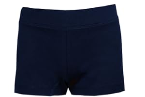 Brody & Co. Childrens Cycle Shorts Girls Dance Exercise Cycling Pants Micro Ballet Stretch Running Irish Dancing School Shorts Hot Pants Navy Blue