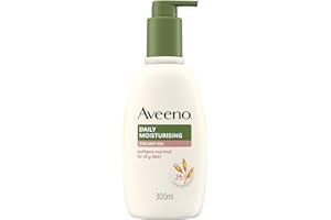 Aveeno Daily Moisturizing Crema Olio, Crema corpo idratante con Olio di Mandorle Dolci e Avena, Crema corpo nutriente, Crema corpo idratante pelle secca e sensibile, 300 ml