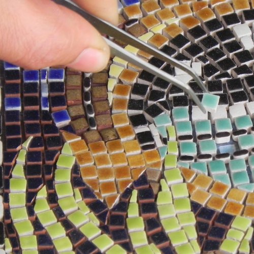 Mosaik Bausatz, 20x20cm, Delfin - 5