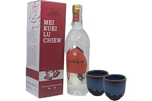 MiFan Liquore Box - Liquore di Rose Cinese, 2 Bicchierini da Degustazione, 54% VOL, Grappa di Rose, 500ml