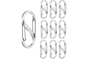 S Karbinhake, Rostfritt Stål, Aluminiumlegering, Dubbel Metallspänne, För Uteserier