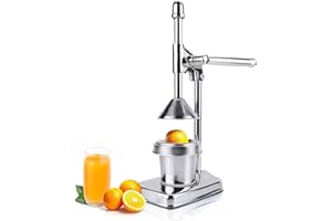 COCOARM Orange Juicer Manual Fruit Juicer Hand Press Juicer Squeezer Stainless Steel Lemon Juicer Fruit Squeezer Professional Manual Juicer for Kitchen Bar