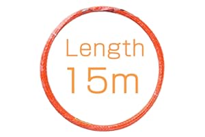 Akuoly Tire Fil électriques 15M en Polyester Kit rétractable d’Installation pour Cable, Orange