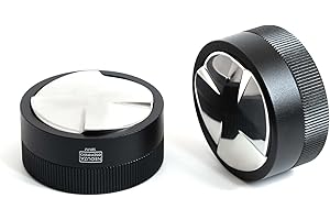 NEOUZA Distributeur adaptatif à la gravité du café pour porte-filtre expresso, outil de distribution de gravité, distributeur de nivellement automatique, niveleur avec base de trèfle à 4 feuilles