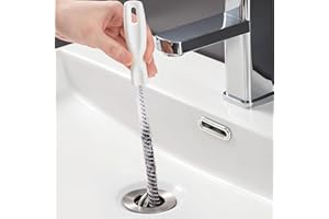 ALINK 2-pak 45 cm szczotka do czyszczenia odpływu, do gospodarstwa domowego, łapacz włosów, narzędzie do usuwania odpływów