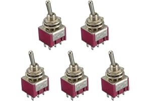 Mintice™ 5 x włączanie/wyłączanie/włączanie/wyłączanie miniaturowy przełącznik samochodowy deska rozdzielcza DPDT 6 styków