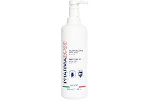 Pharmamani GEL IGIENIZZANTE MANI Formato Maxi da 1 litro con dosatore. 70% Alcool, Effetto Rapido, Non appiccica, si assorbe subito e idrata le mani. Profumo gradevole, Dermatologicamente Testato