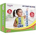 Funskool Giggles - My First Block,Learning Acitvity,Motor Skills, Learn Letters and Numbers, Fruits & Vegetables, Country Flags, Mutlicolor,for 3 Years and Above.