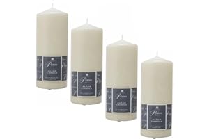 PRICE'S 4 x Prices Ivory Altar Candle 200mm X 80mm 100 Hours Burn Time