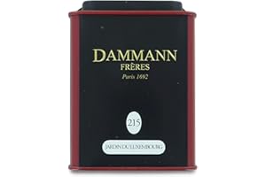 PASSERINI PASTICCERIA A MILANO DAL 1919 Dammann Jardin du Luxembourg 215 - Tè oolong con aroma di fiori di biancospino, petali di fiori di rosa, gelsomino, ninfea e pruno, 100 grammi, Damman Frères