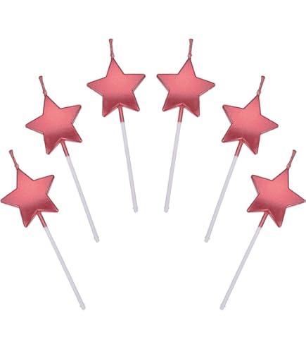 Velas Fiesta Cumpleaños Velas De Cumpleaños En Forma De Estrella (10 Unidades) - Doradas Para Tartas Y Fiestas Velas Decorativas 10 Unidades Dorado Plateado Decoración Tarta Postre