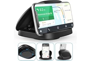 TOPHOT Handyhalterung Auto, 360° Drehbar Handy Halterung Auto, Armaturenbrett Auto Handyhalterung Mit Klebesockel, KFZ Handyhalter Auto für iPhone 16/15/14/13/Pro Max/XS/XR, Samsung Galaxy Smartphones