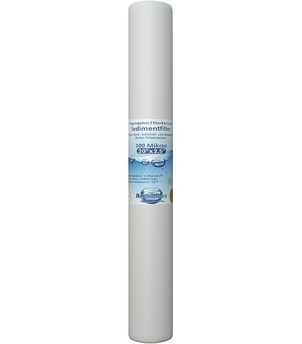 3x Sediment Wasserfilter 20" Zoll 10 Mikron Polypropylen