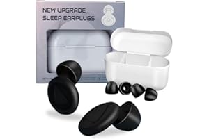 FQQF Ohrstöpsel Zum Schlafen,3D Earplugs,Weicher Schlaf Ohrenstöpsel, wiederverwendbarer Silikon Gehörschutz,Aufsätze in S/M/L,Reduzieren Schnarchgeräusche,Auch für Reisen & Konzentration