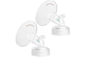BALIME 21MM Wide-Mouth Flange Spectra Replacement Pump Parts for S1 S2 - Exact Fit Medical Grade Silicone Breast Pump Parts - BPA Free Spectra - Perfect for Travel & Working Moms (2-Pack)