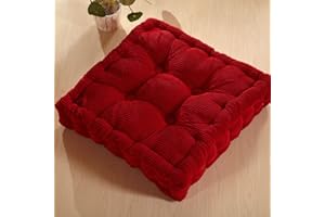 HOOWARM Cuscini Imbottiti Trapuntati per Sedili 50x50/40x40cm Lino Imbottitura Spessa Cuscino Trapuntato/Cuscino per Pavimento Lounge da Esterno per Mobili e Arredamento da Giardino ( Color : A , Size : 45*45