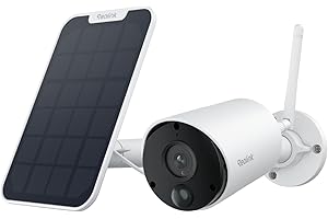 Reolink 5MP Camera Surveillance WiFi Exterieure sans Fil, Détection Intelligente Sans Frais d'Abonnement, sur Batteries, Vision Nocturne, Audio Bidirectionnel, PIR Détection, Argus Eco+Panneau Solaire
