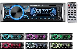 Autoradio Bluetooth Poste Radio Voiture,1Din, 4x60W, 7Couleurs FM Stéréo USB/SD/AUX/EQ/Lecteur MP3 autoradio Pioneer (3)