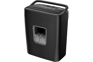 Bonsaii 8-Sheet Cross-Cut Paper Shredder for Home Office, P-4 Security, Shreds Credit Cards, Staples, Paper Clips, Overheat Protection, Easy Jam Clearance, 16L Bin (C261-C NEW)