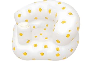 IANDHY Inflatable Baby Chair, Babies Inflatable Seat for Babies 3 Months and Up, Built in Air Pump Back Support Seat, Train Babies to Sit Steadily Baby Sitting Chair