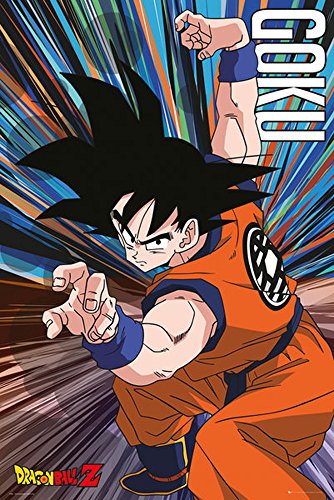 empireposter 728791 Dragon Ball Z Goku Jump – Manga Anime Impresión Póster, papel, multicolor, 91,5 x 61 x 0,14 cm