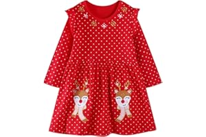 FILOWA Vestido para Niña Algodón Mangas de Vuelo Verano Vestidos Unicornio Flores Mariposas Fresa Bordado Infantil Vestido Animal Patrón Casual Primavera Cumpleaños Fiesta Escuela Niños Ropa 3-8 años
