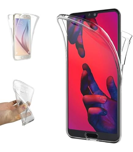 TXLING Cover per Huawei P20 PRO Custodia Trasparente Cover per Silicone Ultra Thin Soft TPU Bumper Case Anti-graffio Protettiva Custodia per Huawei P20 PRO + (2 Pezzi) Pellicola Protettiva