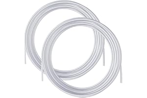 NOPKESV Tubo in PTFE, 2 metri, Professionale, Accessorio per stampanti 3D, Estrusore, Per stampante 3D da 1,75 mm, Filamento, Tubo PTFE Stampante 3D, Teflon Stampante 3D (2,5mm ID × 4mm OD) (Bianco)