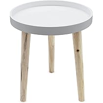 Lot 2 Tables Basses HOMCOM - Style Scandinave Chêne Et Gris