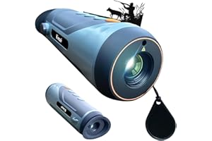 KINSEI Wärmebild-Monokular, Wärmebildkamera, Wärmebild-Monokular-Nachtsicht-Teleskop, 25-mm-Brennweite 640x512 (50 Hz) Effektive Pixel, Wärmebildbrille, optisches Spektiv, Wärmebildkamera Jagd, Grau…