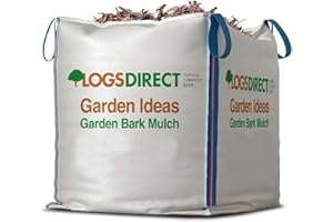 WARMA Bulk Dumpy Bag Garden Bark Mulch - Suitable for Outdoor Yard Garden Borders Flower Bed Pathway Weeds Supressing & Enhancing Plants Landscaping